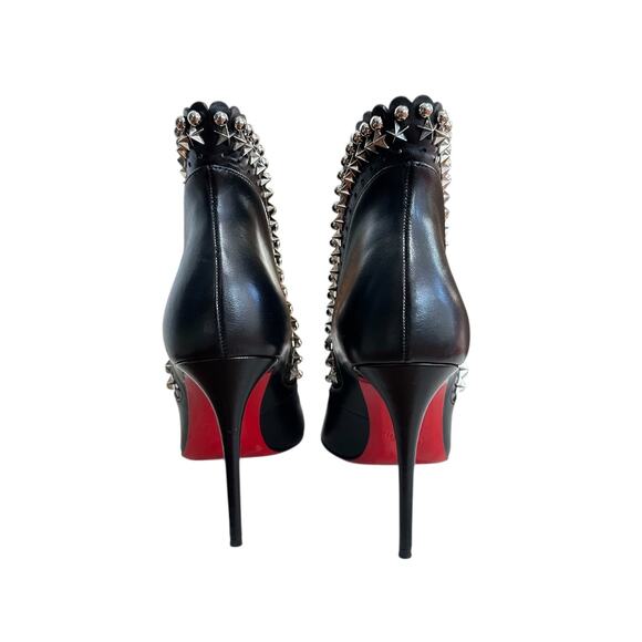 Christian Louboutin Womens Roucouloulou Pumps High Heel Black Studded Size 35 - Picture 6 of 16